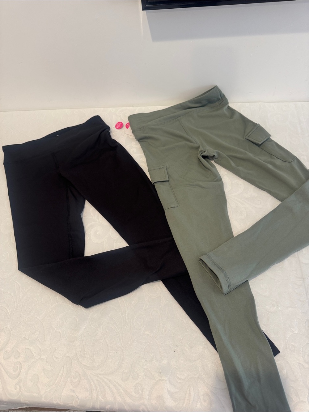 90 Degrees by Reflex 2 Pack Leggings. Girls Medium
